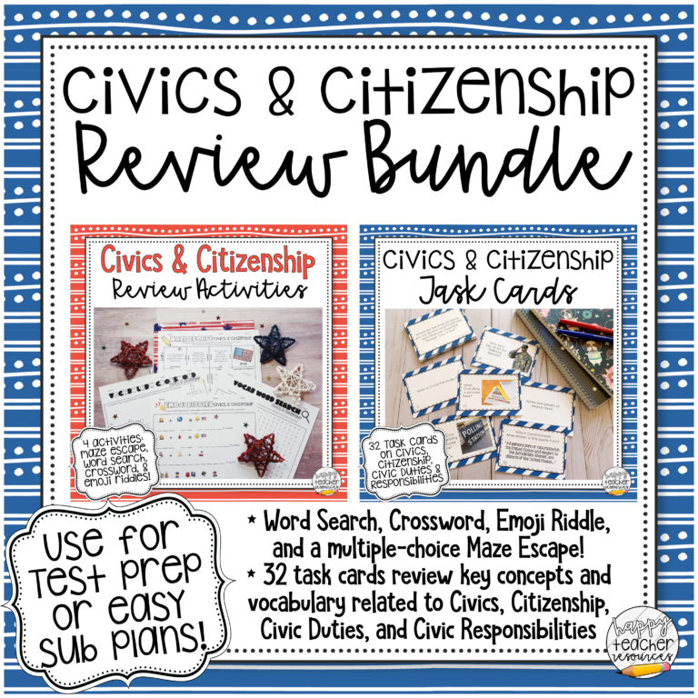FULL YEAR BUNDLE: Standards-Based Bell Ringers for Civics & American ...