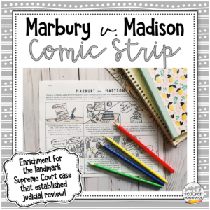 Marbury v. Madison Comic Strip thumbnail.