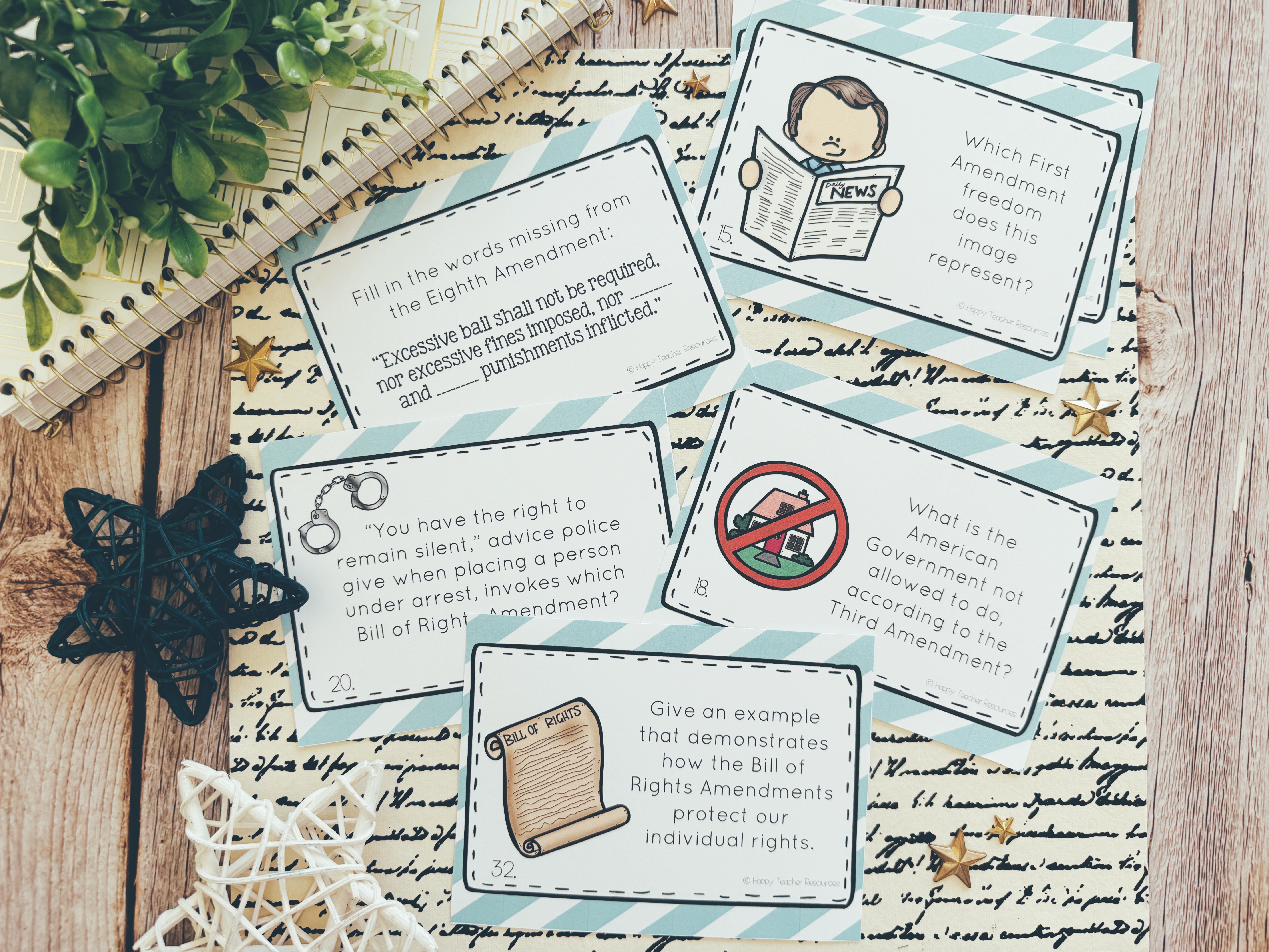 The Bill of Rights Task Cards