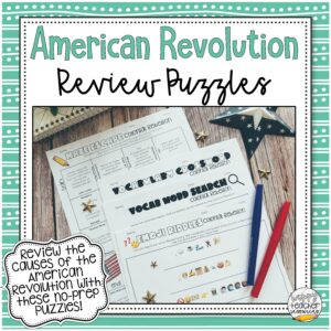 American Revolution Review Games