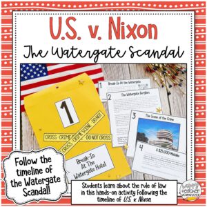 The U.S. v. Nixon and Watergate Scandal Activity for Civics & American History thumbnail