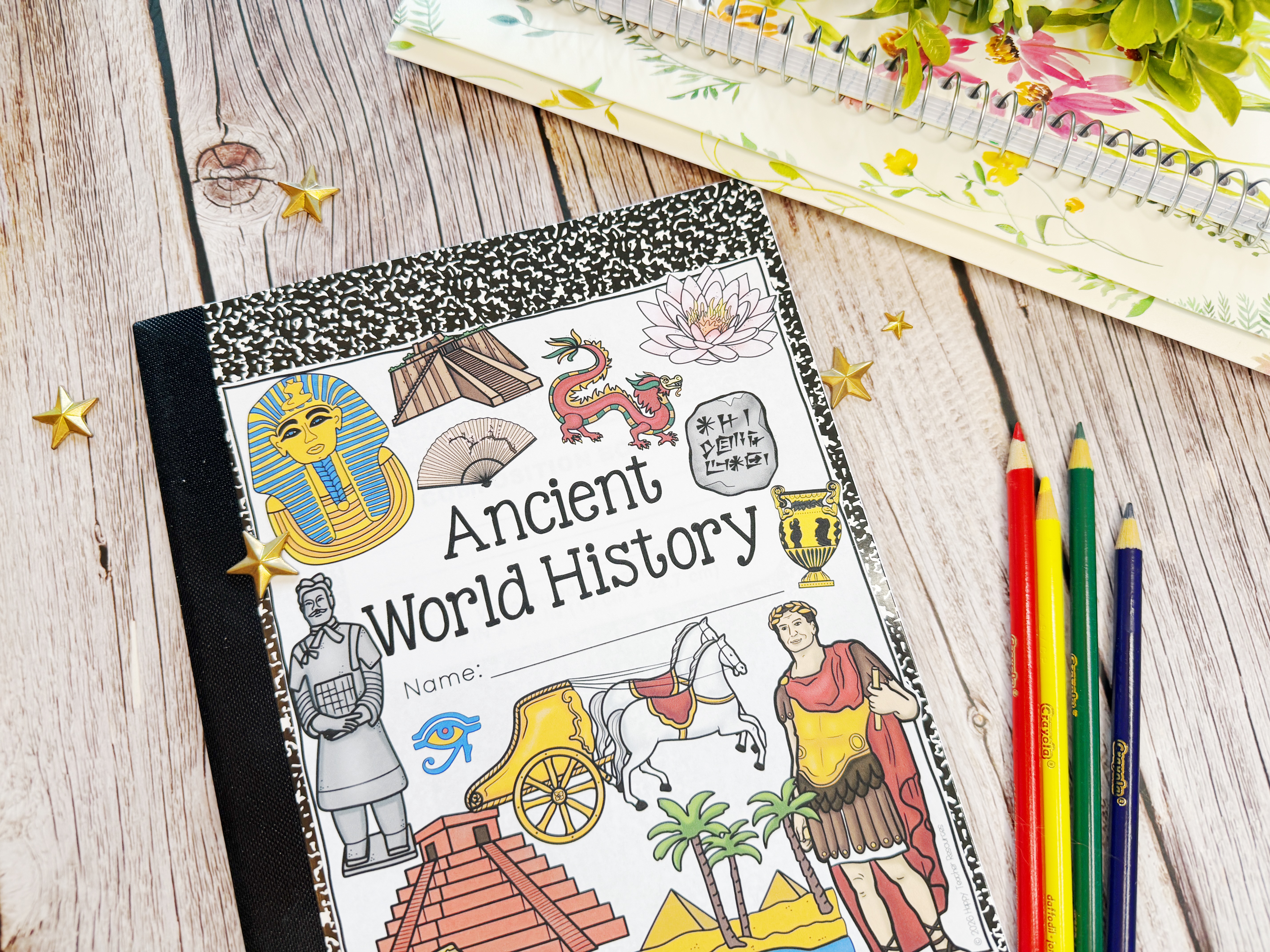 Ancient Civilizations World History Notebook Cover